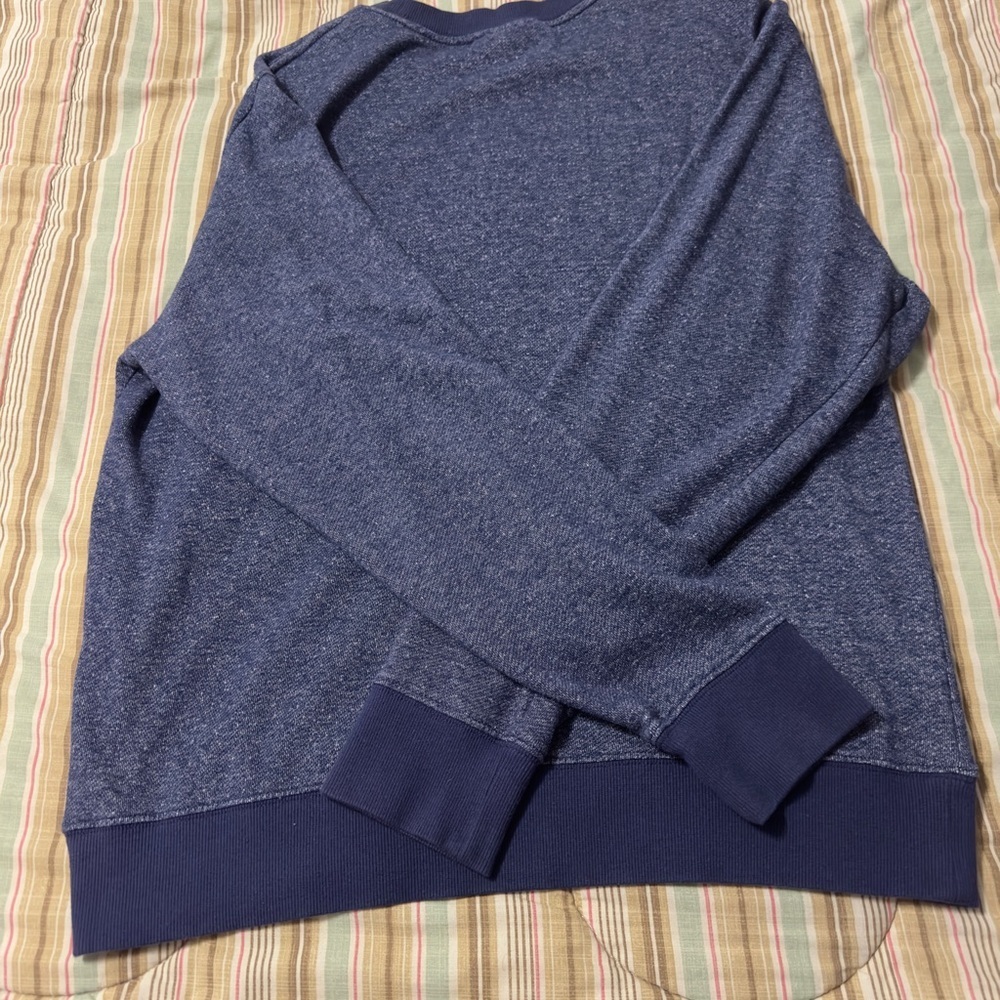 NFL Dallas Cowboys Heathered Navy Crewneck Sweater - Picture 4 of 4
